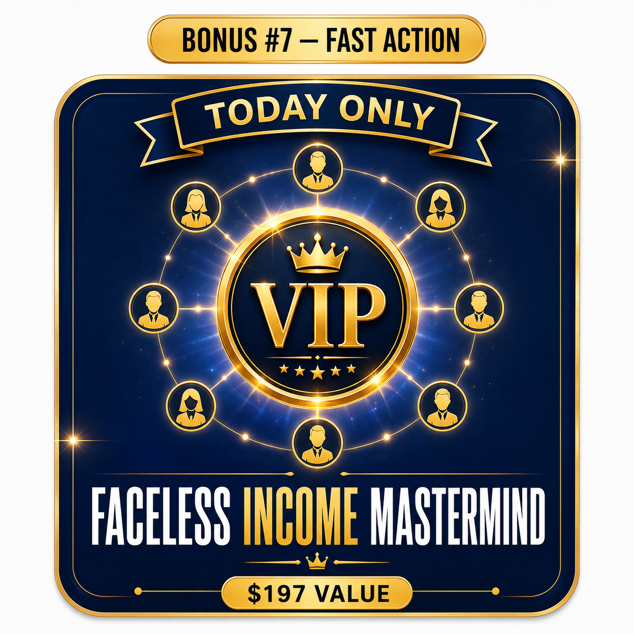 Bonus #7 Faceless Income Mastermind cover